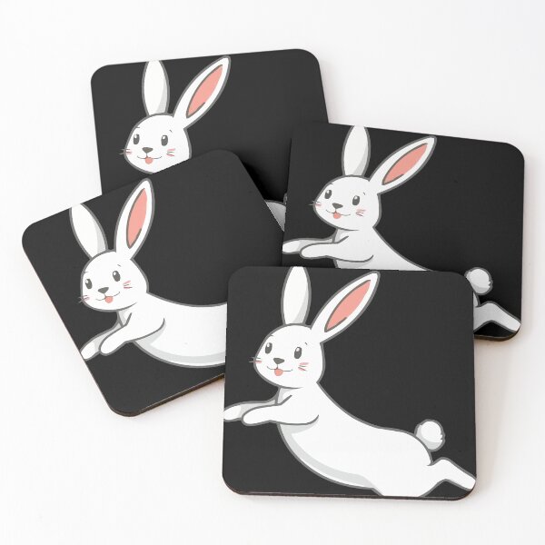 Item preview, Jumping Bunny White Rabbit designed and sold by Getup-clothing.