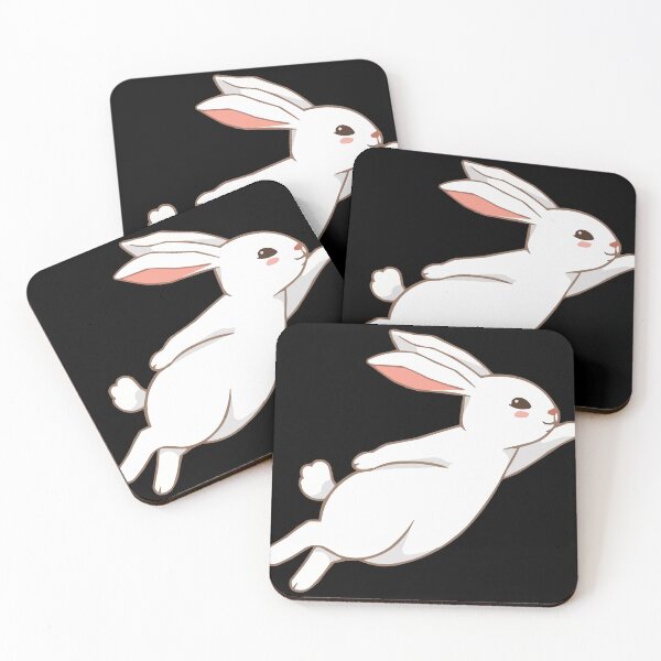 Item preview, Jumping Bunny White Rabbit designed and sold by Getup-clothing.