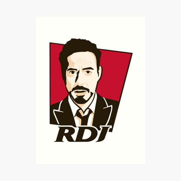 Robert Downey Jr. - KFC Logo Art Print