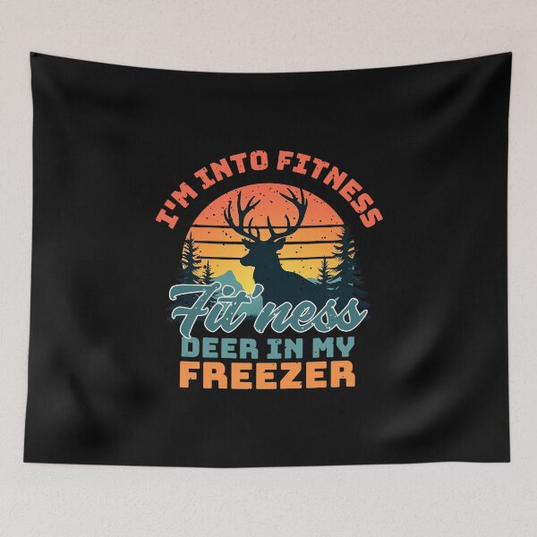 Item preview, I'm Into Fitness Deer Freezer  designed and sold by Glint-Design.
