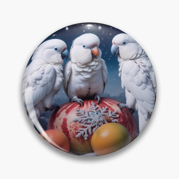 Item preview, Three White Parrots designed and sold by m-y-A-I-A-R-T-.