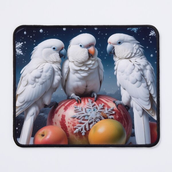 Item preview, Three White Parrots designed and sold by M-Y-A-R-T-.