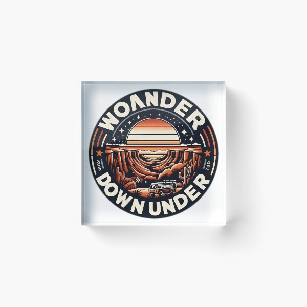Item preview, Wonder Down Under Sticker designed and sold by NCNGDESIGN.