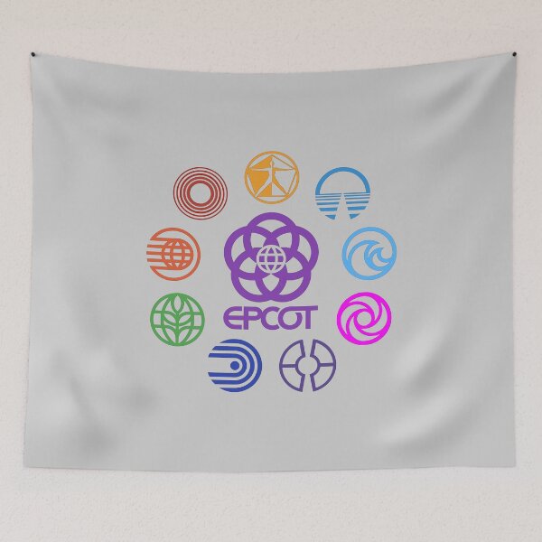 Aperçu de l'œuvre Logos rétro EPCOT créée et vendue par MPopsMSocks.