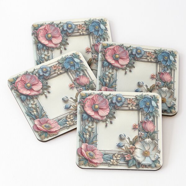 Item preview, Vintage floral frame designed and sold by MendaciousMina.