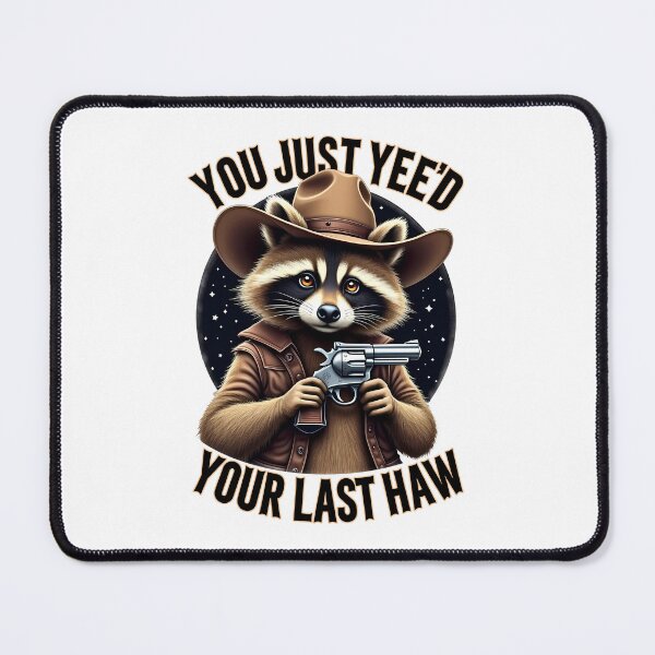 Item preview, You Just Yee'd Your Last Haw Vintage Cowboy Raccoon designed and sold by Glint-Design.