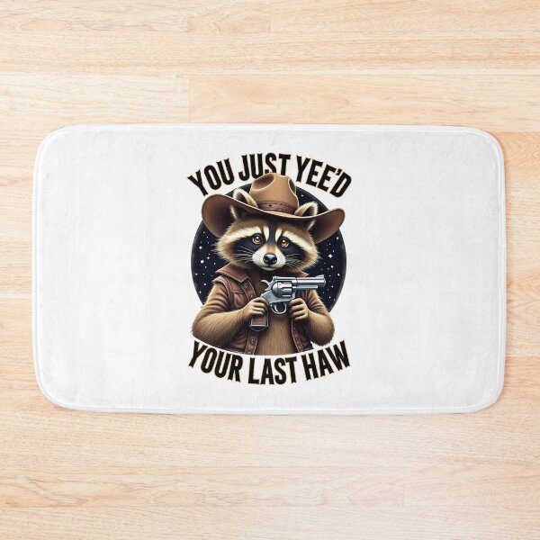 Item preview, You Just Yee'd Your Last Haw Vintage Cowboy Raccoon designed and sold by Glint-Design.
