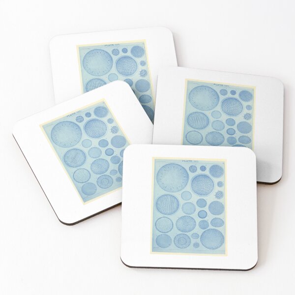Item preview, Blue diatom illustrations designed and sold by beccainskeep.
