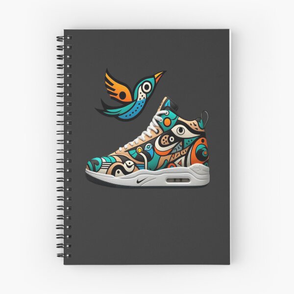 Item preview, Miró-Inspired Sneaker with Bird Motifs Reloaded Premium Trendy Best Gift designed and sold by Imaginarium of Chaos falcon88 .