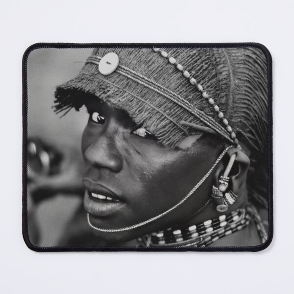 Item preview, Vintage Portrait of a Maasai Moran designed and sold by JerryFrank.