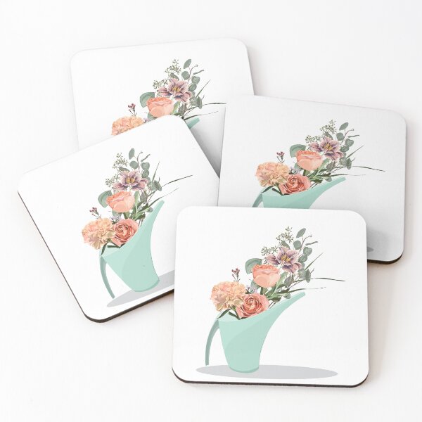 Item preview, Spring colorful flower Bouquets in watering cans for your design. designed and sold by MatyKotiv.
