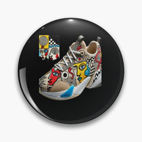 Item preview, Miró-Inspired Sneaker with Abstract Eyes Reloaded Premium Trendy Best Gift designed and sold by Imaginarium of Chaos falcon88 .