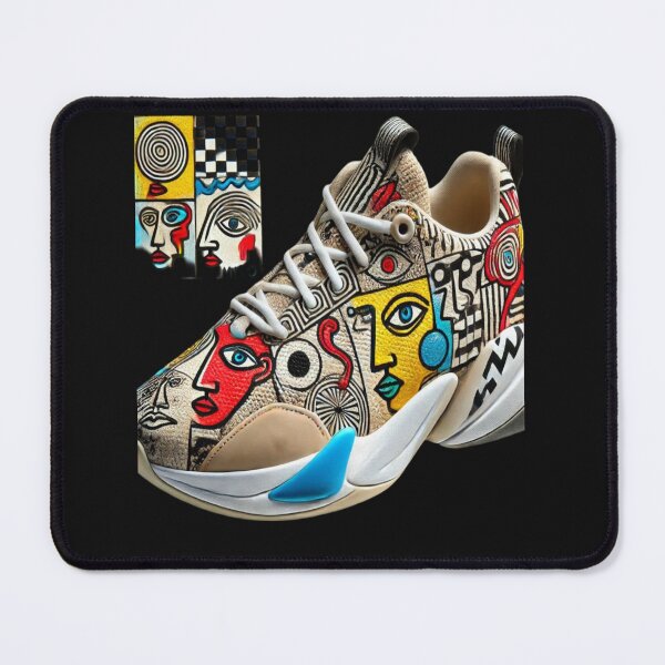 Item preview, Miró-Inspired Sneaker with Abstract Eyes Reloaded Premium Trendy Best Gift designed and sold by Imaginarium of Chaos falcon88 .