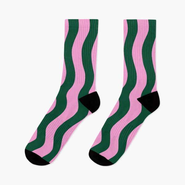 Item preview, Abstract Wavy Lines Green and Pink designed and sold by OneThreeSix.