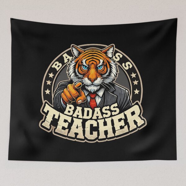 Item preview, Tough Teacher Tiger Strict Cool Gift designed and sold by Pineapple-Tree.