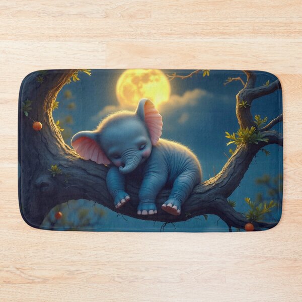 Item preview, Sleeping Baby Elephant designed and sold by M-Y-A-R-T-.
