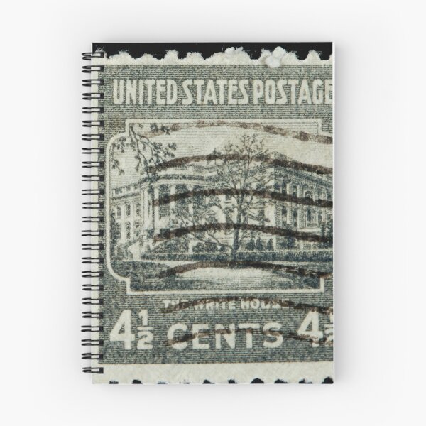 Item preview, The white house on a vintage postage stamp designed and sold by Photopat.