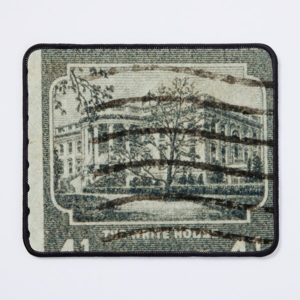 Item preview, The white house on a vintage postage stamp designed and sold by Photopat.