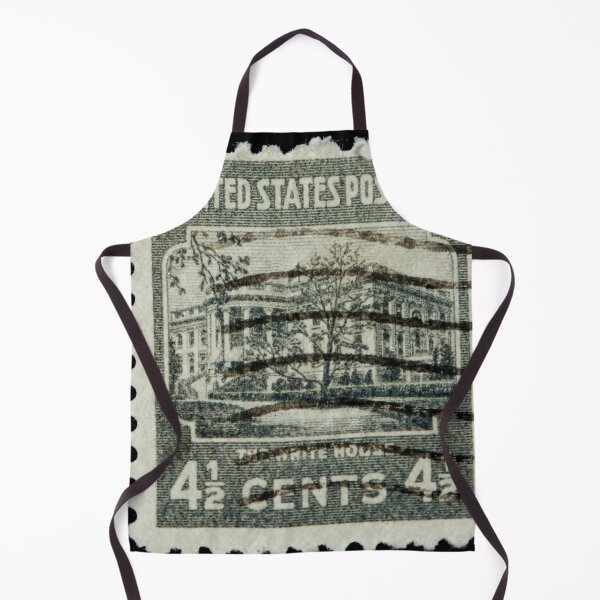 Item preview, The white house on a vintage postage stamp designed and sold by Photopat.