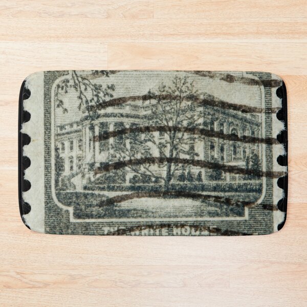 Item preview, The white house on a vintage postage stamp designed and sold by Photopat.