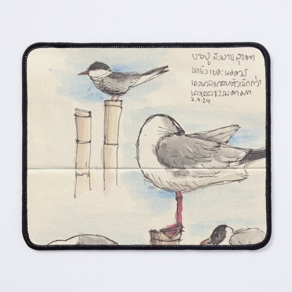 Item preview, Bangpu Seagulls designed and sold by BirdsAndBrush.