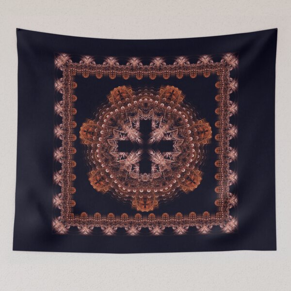 Item preview, Fractal cross sacred framed ornament designed and sold by Galas Art.