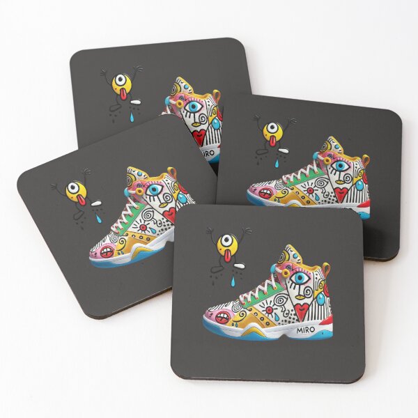 Item preview, Cubist Sneaker with Miró's Color Palette Reloaded Premium Trendy Best Gift designed and sold by Imaginarium of Chaos falcon88 .
