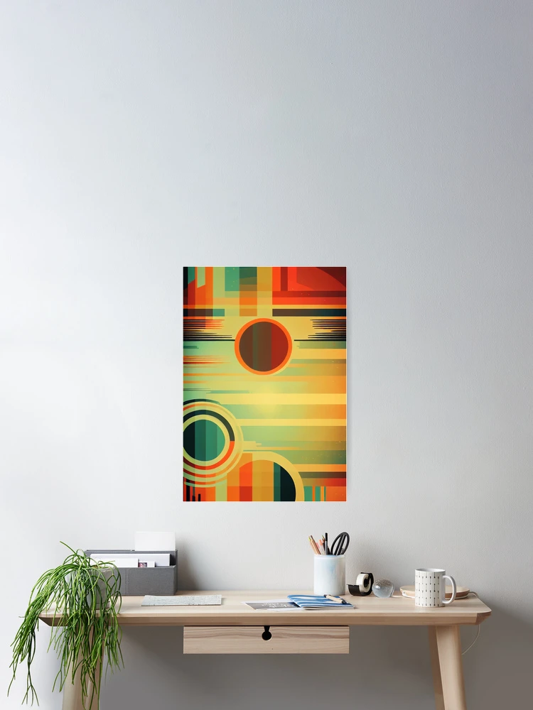 Thumbnail 2 of 3, Poster, Colorful print - Retro designed and sold by Raloel Art.