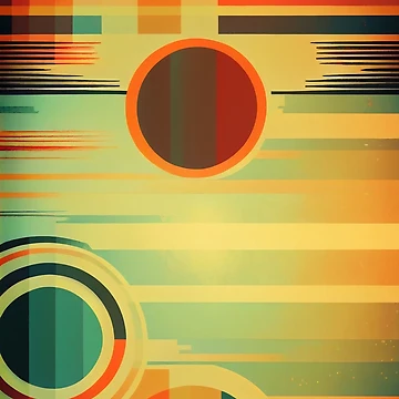 Artwork thumbnail, Colorful print - Retro by Raloel Art