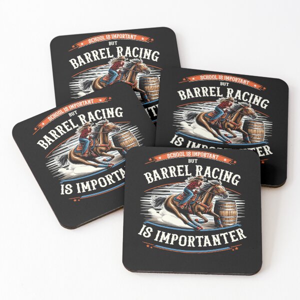 Item preview, School Is Important But Barrel Racing Is Importanter Horse Racer designed and sold by Dressed For  Duty.