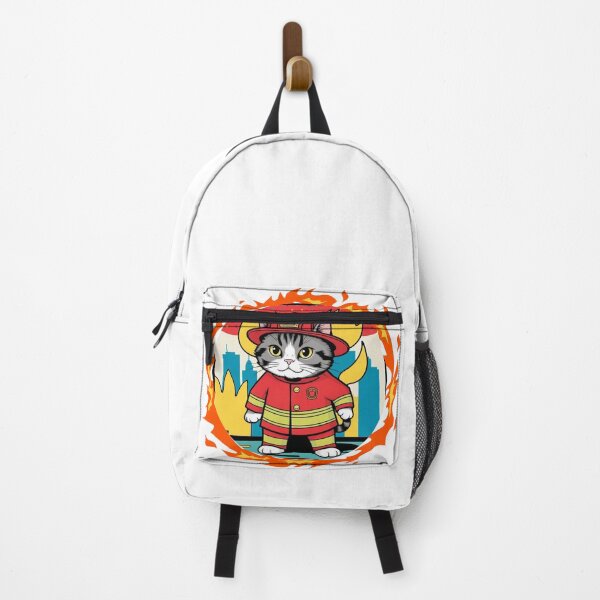 Item preview, Cat Firefighter designed and sold by mancikart.
