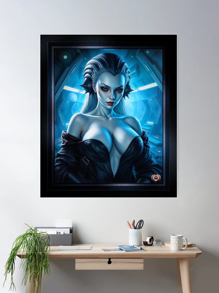 The Klevus Commissioner, Stralia Delmus Of The Belsoria Sector Stunning AI Concept Art by Xzendor7 Wall Decor Poster Art Print