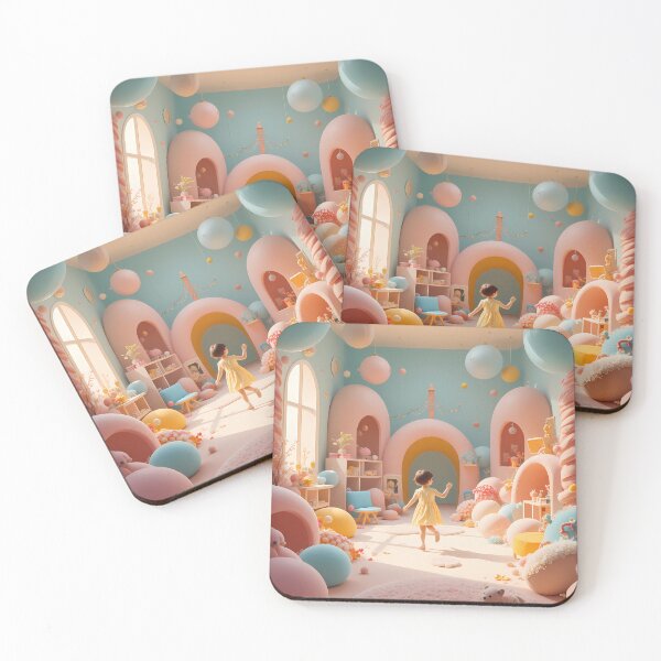 Item preview, Cartoon 3d Blossom Utopia Whimsical World Magical Cityscape designed and sold by ART ATTACK ZONE.