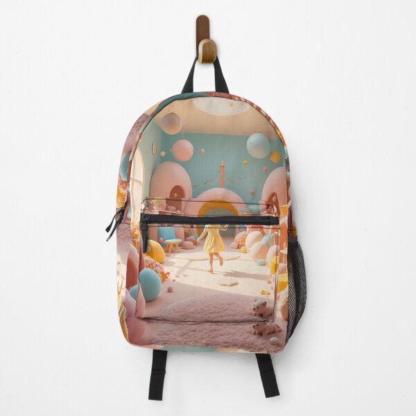 Item preview, Cartoon 3d Blossom Utopia Whimsical World Magical Cityscape designed and sold by ART ATTACK ZONE.