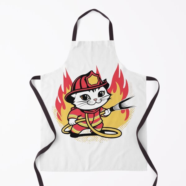 Item preview, Kitten Firefighter designed and sold by mancikart.