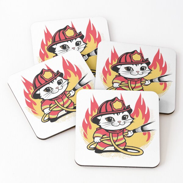 Item preview, Kitten  Firefighter designed and sold by mancikart.