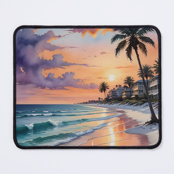 Item preview, Destin Beach at Sunset: Florida’s Turquoise Waters and Radiant Sky designed and sold by LSVart.