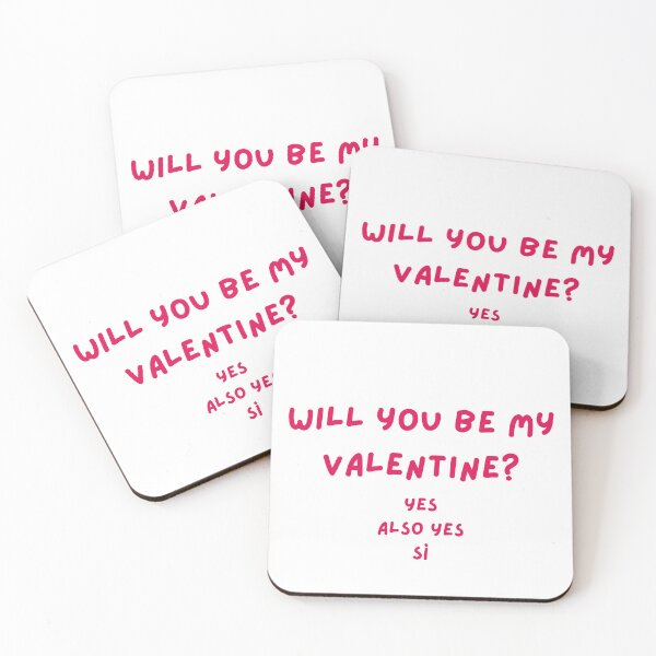 Item preview, Will you be my Valentine? Yes, Also Yes, SÌ designed and sold by Paws-e-whiskers.