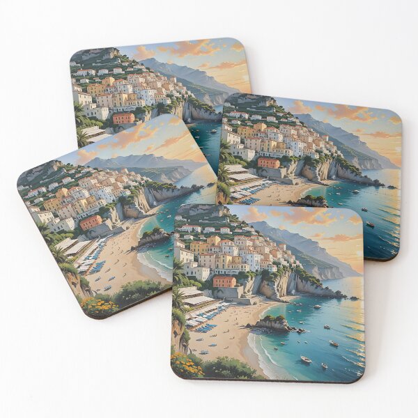 Item preview, Spiaggia della Marinella: Sunset Splendor on the Amalfi Coast designed and sold by LSVart.