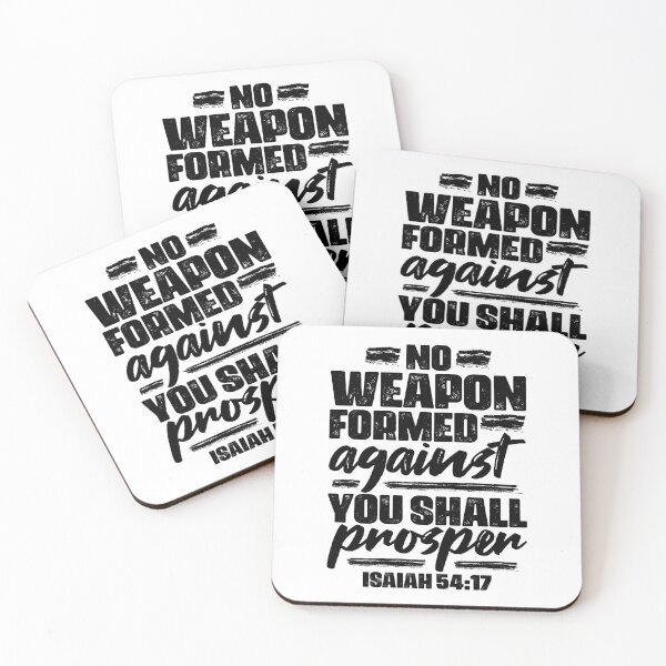 Item preview, Isaiah 54:17 No Weapon Formed Against You Shall Prosper designed and sold by plushism.