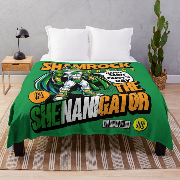 Item preview, St Patricks Day - The Shenanigator - funny comic superhero style designed and sold by SpecialtiesShop.