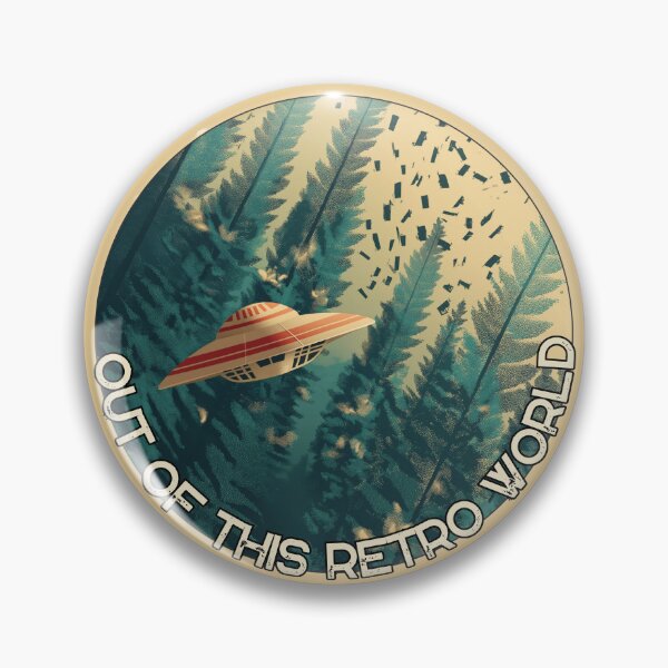 Item preview, Out Of This Retro World. Vintage UFO design. designed and sold by Shoot-The-Moon.