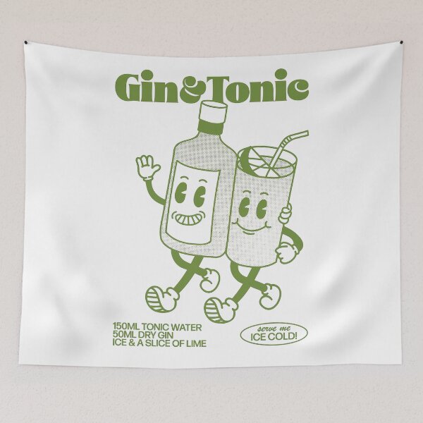 Item preview, Gin Tonic time designed and sold by BlackHoleShop.