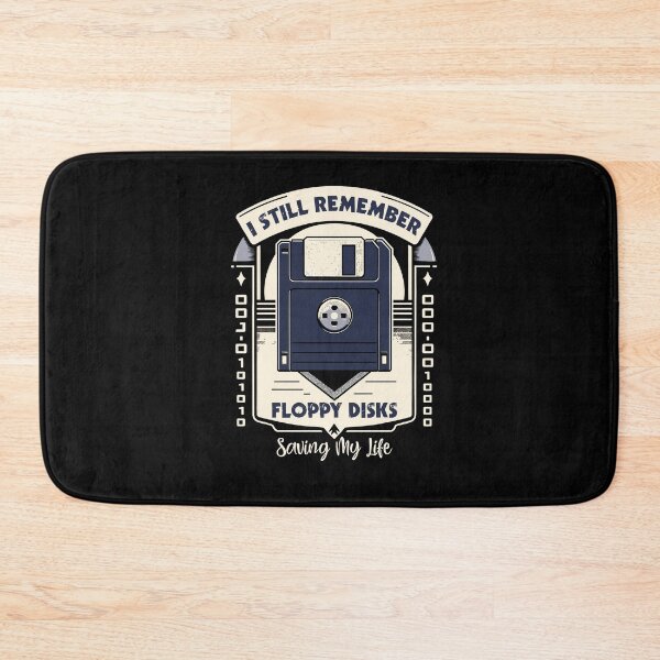 Item preview, I Still Remember Floppy Disks Saving My Life Funny Nostagia designed and sold by Dressed For  Duty.