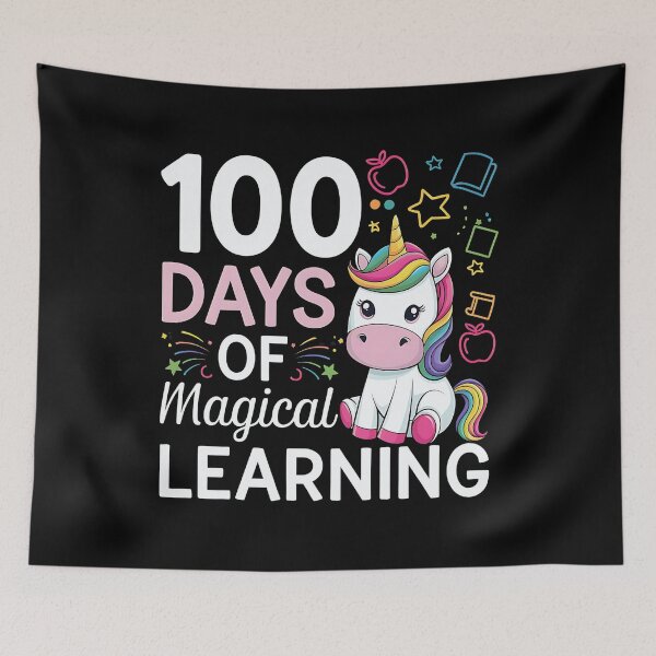 Item preview, 100 Days Smarter Unicorn - Back To School Gift designed and sold by luannsemmsobre.