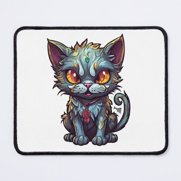Item preview, Mischievous Zombie Kitten designed and sold by Pixel Press Prints.