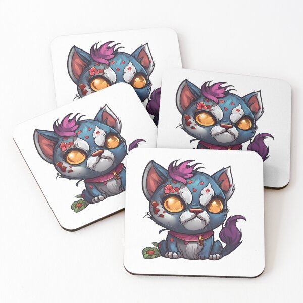Item preview, Mischievous Zombie Kitten designed and sold by Pixel Press Prints.