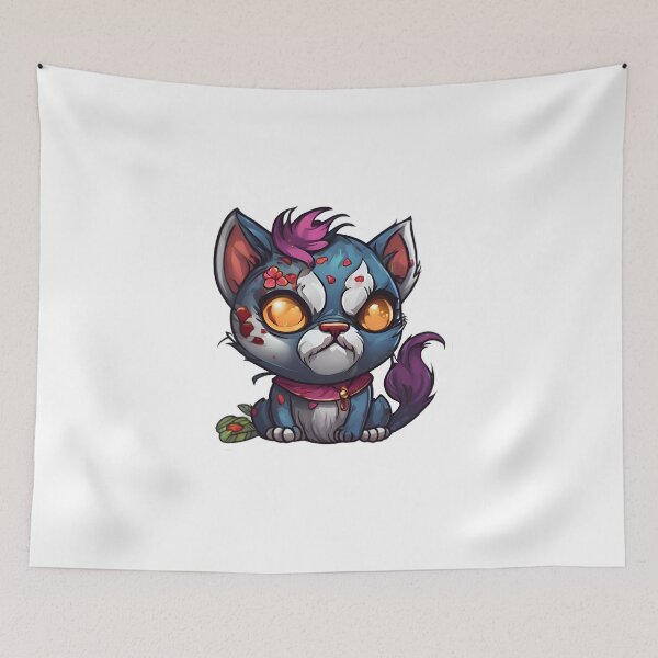 Item preview, Mischievous Zombie Kitten designed and sold by Pixel Press Prints.