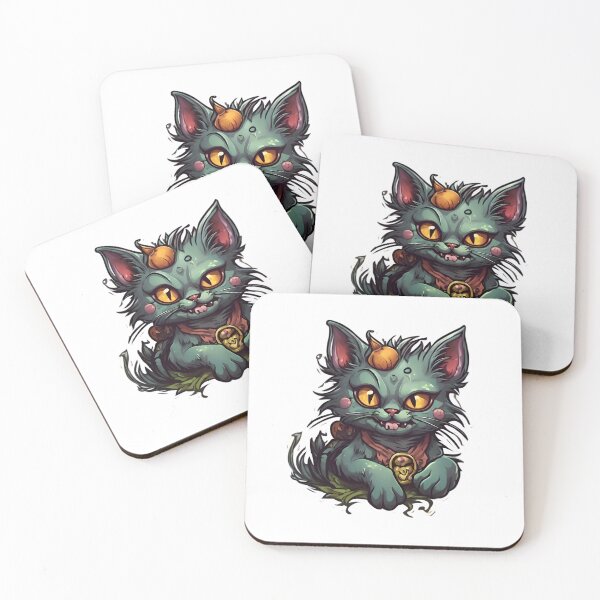 Item preview, Mischievous Zombie Kitten designed and sold by Pixel Press Prints.
