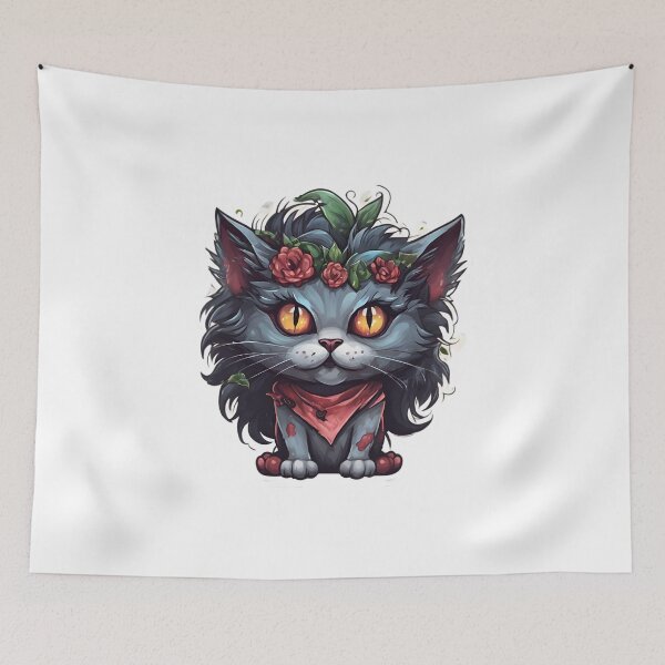 Item preview, Mischievous Zombie Kitten designed and sold by Pixel Press Prints.